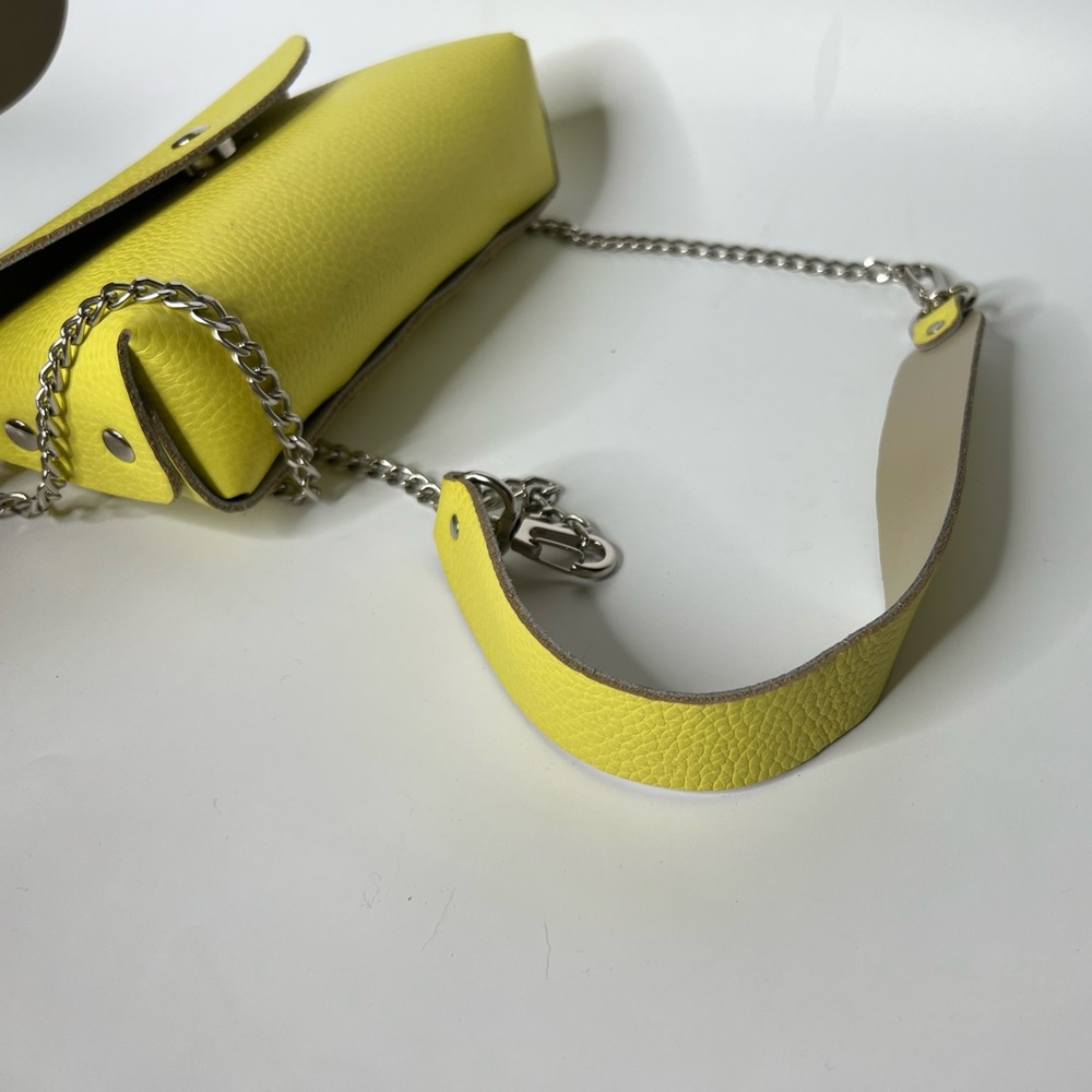 Leather green small crossbody bag - Picture 6 of 10